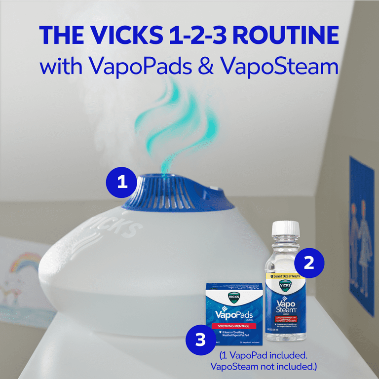 Vicks, Warm Steam Vaporizer, V150SGNLUPCV2, 1.5 gal, White