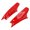 Red, variant on SPRING PARK 1Pair Motorcycle Helmet Horns Cool Adhesive ABS Stylish Motorcycle Helmet Horns