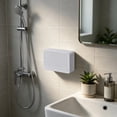 thumbnail image 4 of Bathroom Soap Dish, Bar Soap Holder with Lid, Wall Mounted Soap Box for Shower, Bathroom, Kitchen Sink, Keep Soap Bars Dry, Waterproof Dustproof, White, AKLJWH, 4 of 6