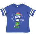 thumbnail image 3 of Inktastic Funny Christmas I'm the Boss Elf with Shoes and Hat Boys or Girls Toddler T-Shirt, 3 of 5
