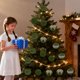 thumbnail image 1 of Bola Colgante Juego de adornos navideños para árbol con textura aterciopelada, cuerda para JASKFLY, 1 of 9