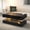 Black, variant on Modern Style & Easy - Access Storage - LED coffee table for offices, enhancing work environment