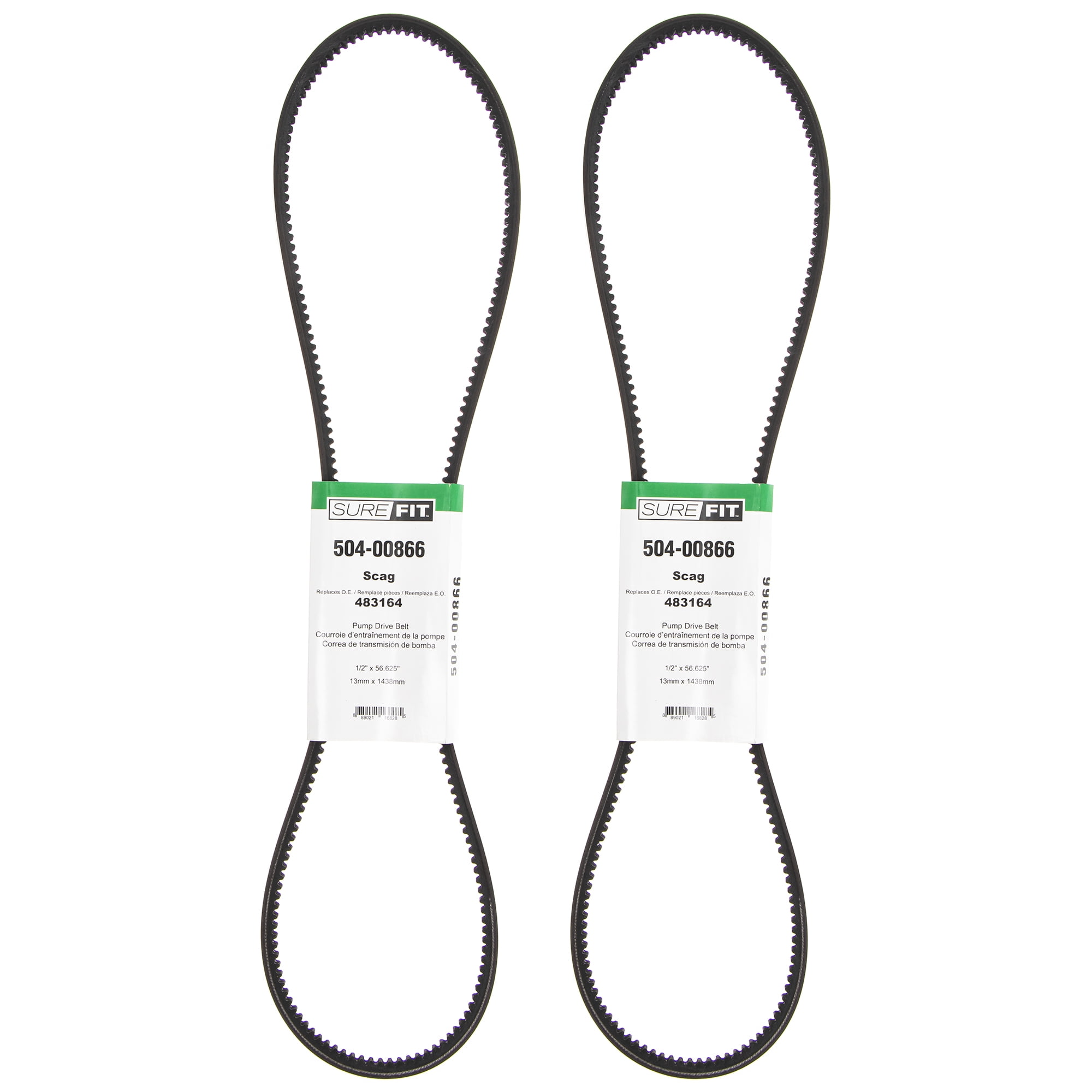 SureFit Deck Drive Belt 481880 Scag SFW36 SWU36 SWZU36 Walk-Behind