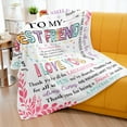 thumbnail image 4 of Bestie Gift for Women, Bestie Birthday Gifts for Women, Bestie Blanket, Best Friend Birthday Gifts for Women, Bestie Gifts, Birthday Gift for Best Friend Woman (50 * 60inch), 4 of 5