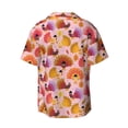 thumbnail image 6 of Lafuoo Happy Thanksgiving Turkey Pattern Men's Cuban Collar Short Sleeve Shirt, Button-Down Resort Beach Pocket Shirt-Medium, 6 of 7