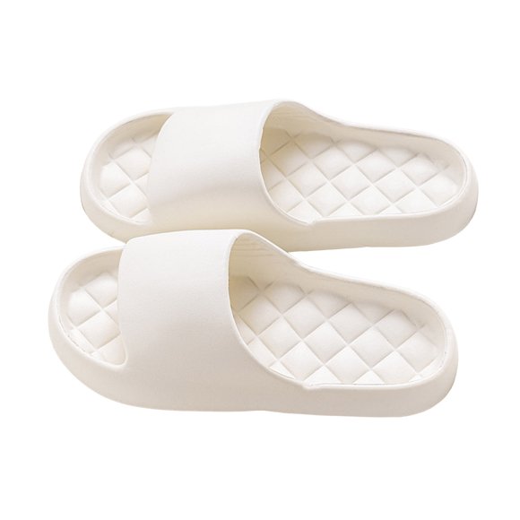Leozcaa Cloud Slippers for Women and Men Pillow House Slippers Shower Shoes Indoor Slides Bathroom Sandals