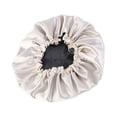 thumbnail image 1 of BESTYASH Childs Sleeping Bonnet 1Pack in Black Satin, 1 of 8