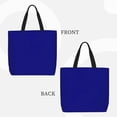 thumbnail image 2 of Rateoe Navy Print Lightweight Tote Bag for Women, Water-Resistant Shoulder Bag with Zipper, Spacious Casual Handbag for Work, School, Shopping, 2 of 7