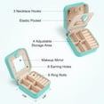 thumbnail image 3 of LAICAIW Travel Jewelry Case for Girls Womens Fashion, Travel Jewelry Box for Girls Small Jewelry Organizer Box Travel Jewelry Case Jewelry Box Organizer Mini Travel Jewelry Case Initial Jewelry Case, 3 of 7