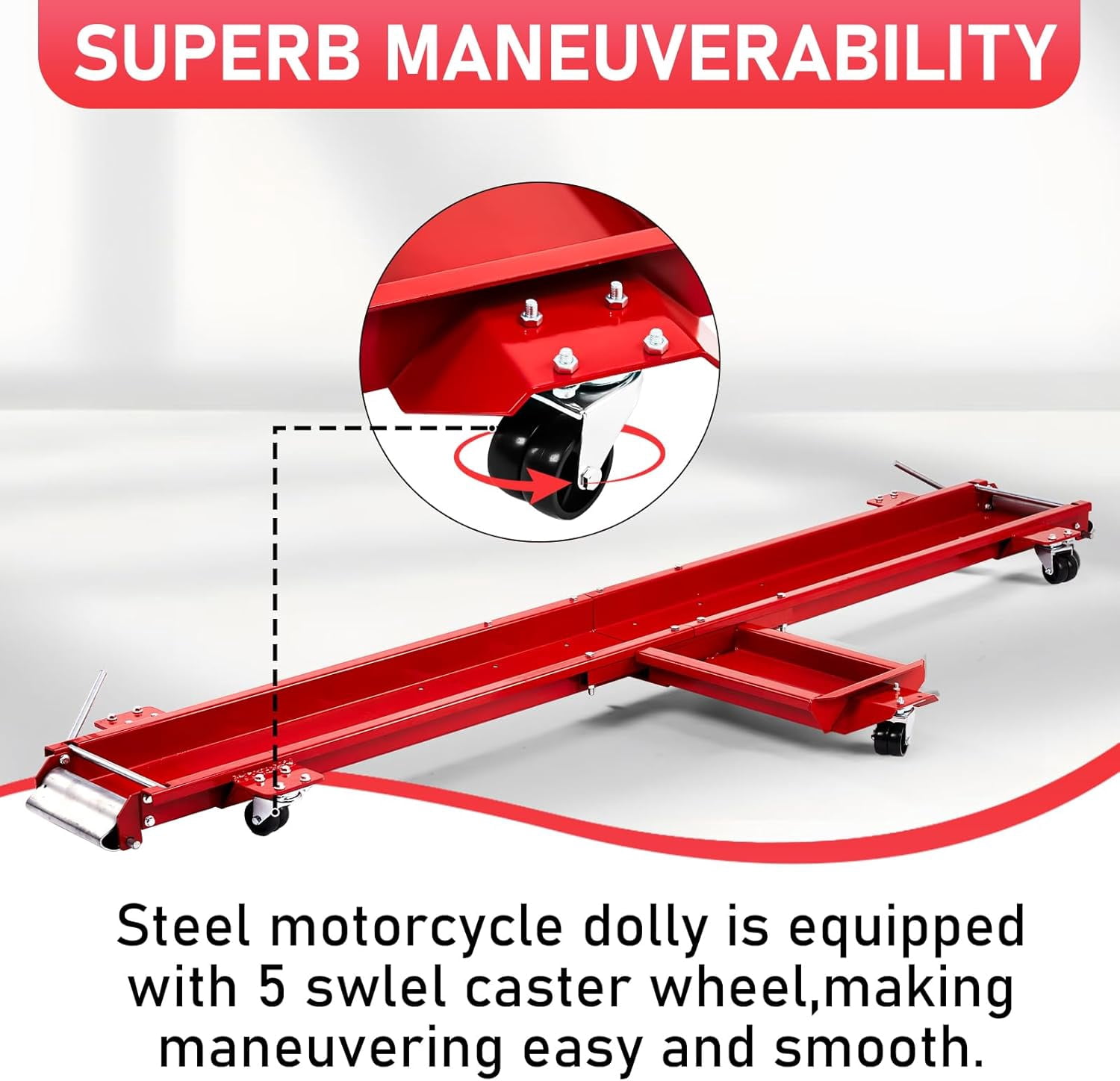 Ktaxon, Motorcycle Dolly, 1250 lbs, Heavy Duty Steel Red - Walmart.com