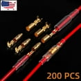 thumbnail image 2 of 200PCS Insulated Bullet Terminals Female Male Crimp Wire Cable Connectors 4.0mm, 2 of 10