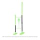 thumbnail image 3 of Putter de golf de longitud ajustable para uso en interiores y exteriores para golfistas diestros o zurdos, 3 of 7
