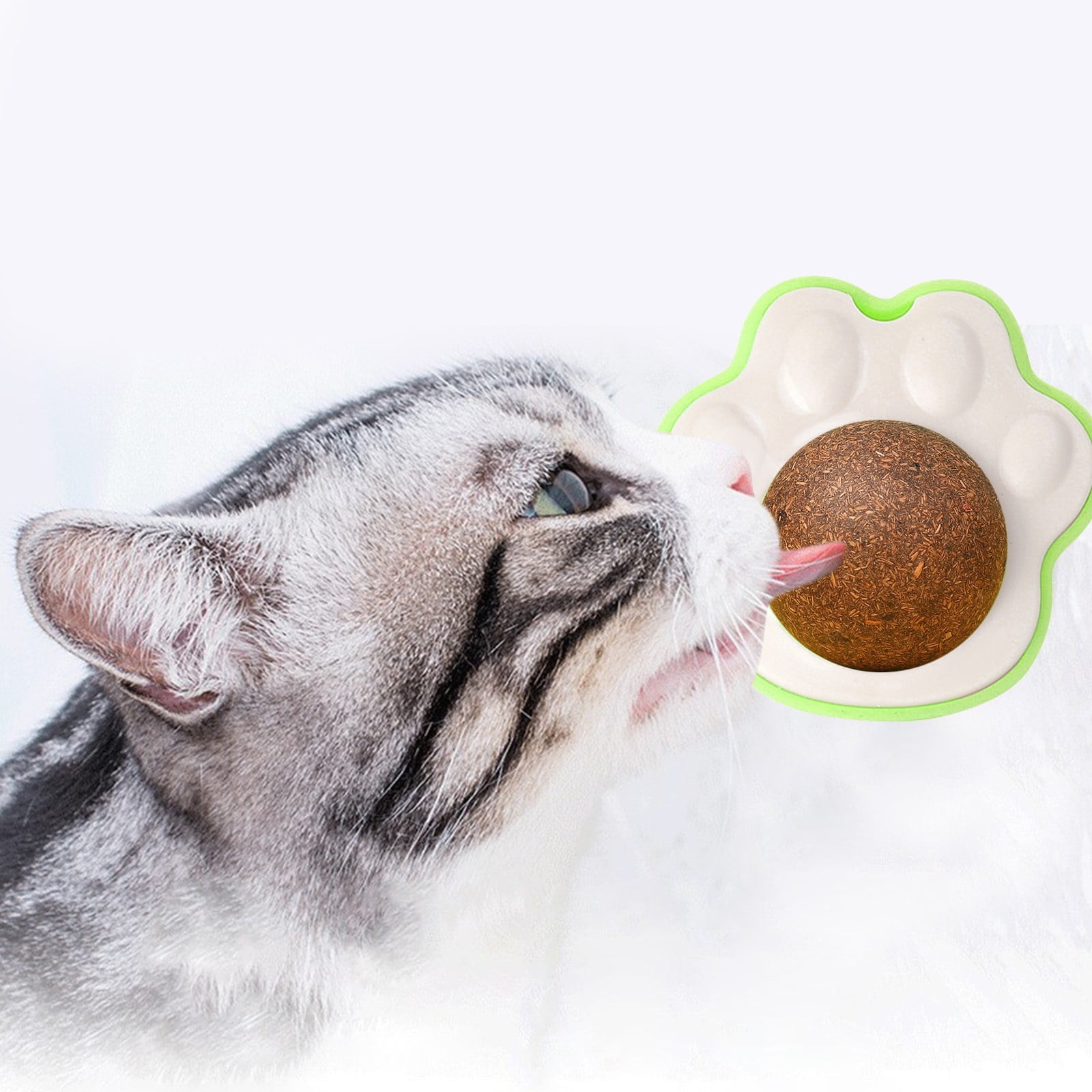 Cat Scratch Peppermint Ball Lickle Molars Teeth Self Tickling Cat Stick