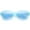 Blue, variant on Modern Chunky Mono Colored Cat Eye Sunglasses Oval Flat Lens 56mm (Pink)