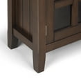 thumbnail image 4 of Simpli Home Acadian 36 inch Wide Solid Wood Transitional Entryway Storage Cabinet in Natural Aged Brown, 4 of 4