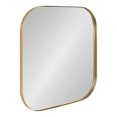 thumbnail image 1 of Kate and Laurel Rollo Midcentury Modern Rounded Square Mirror, 24 x 24, Gold, Decorative Metal Framed Mirror With Radius Corners, 1 of 8