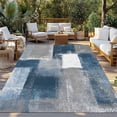 thumbnail image 3 of Outdoor Rug 3x5 ft Blue Oil Painting Waterproof Outdoor Patio Rug Mat Non Slip Outside Area Rugs Carpet for RV,Camping,Porch,Deck,Pool,Balcony,Backyard, Abstract Graffiti Art, 3 of 9