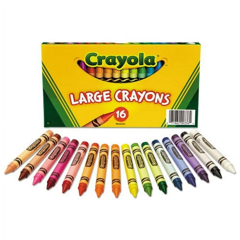 Large Crayons, Lift Lid Box, 16 Colors/Box Large Crayons, Lift Lid Box, 16 Colors/Box