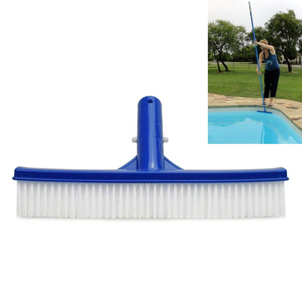 10" Wide Pool Brush Durable Nylon Brush with Soft Nylon Bristles for