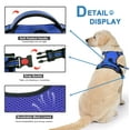 thumbnail image 4 of Astarin No Pull Dog Harness for Large Dogs,No Choke Front Clip Dog Reflective Harness, Adjustable and Comfortable for Easy Walking, Adjustable 2 Metal Rings 3 Buckles,Blue/L, 4 of 6