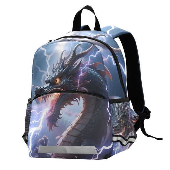 ALAZA Cool Dragon Lightning School Backpack Elementary Student Bookbag