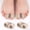 Beige*2, variant on 2 Pack Bunion Toe Separators for Overlapping Toes Women Men, Gel Toe Spacers with 2 Loops for feet, Toe Straightener