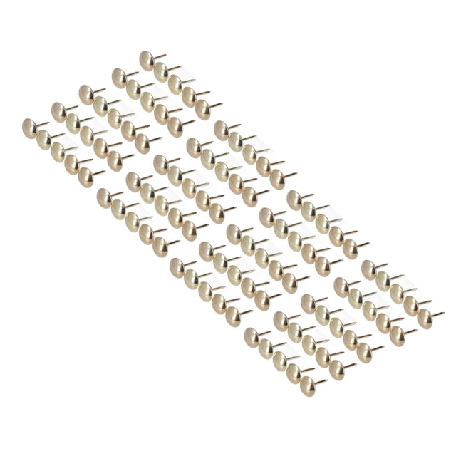 100 tachuelas para tapicería, clavos decorativos para interiores, sujetadores antiguos dorados