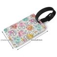 thumbnail image 2 of Kdxio Skull and Flowers Luggage Tags Privacy Cover ID Label Suitcase Tags Identifiers For School Bags,Suitcases, 2 of 7