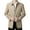 Khaki, variant on Men Spring Autumn Jacket Long Sleeve Turn-down Collar Single Breasted Solid Color Business Blazer Suit Casual Coat