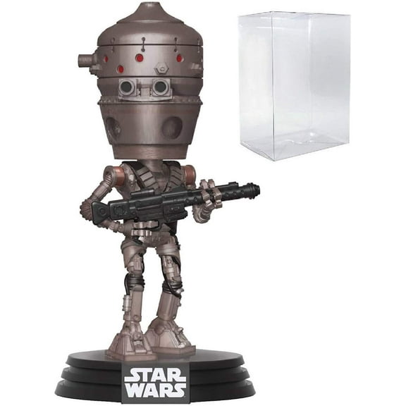 Funko Pop! #328 - Star Wars: The Mandalorian IG-11 w/Pop Protector Case Bundle