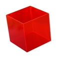 thumbnail image 2 of Kokiya Display Case Clear Storage Cube Organizer Storage Bin Display Stand for Doll Red, 2 of 9