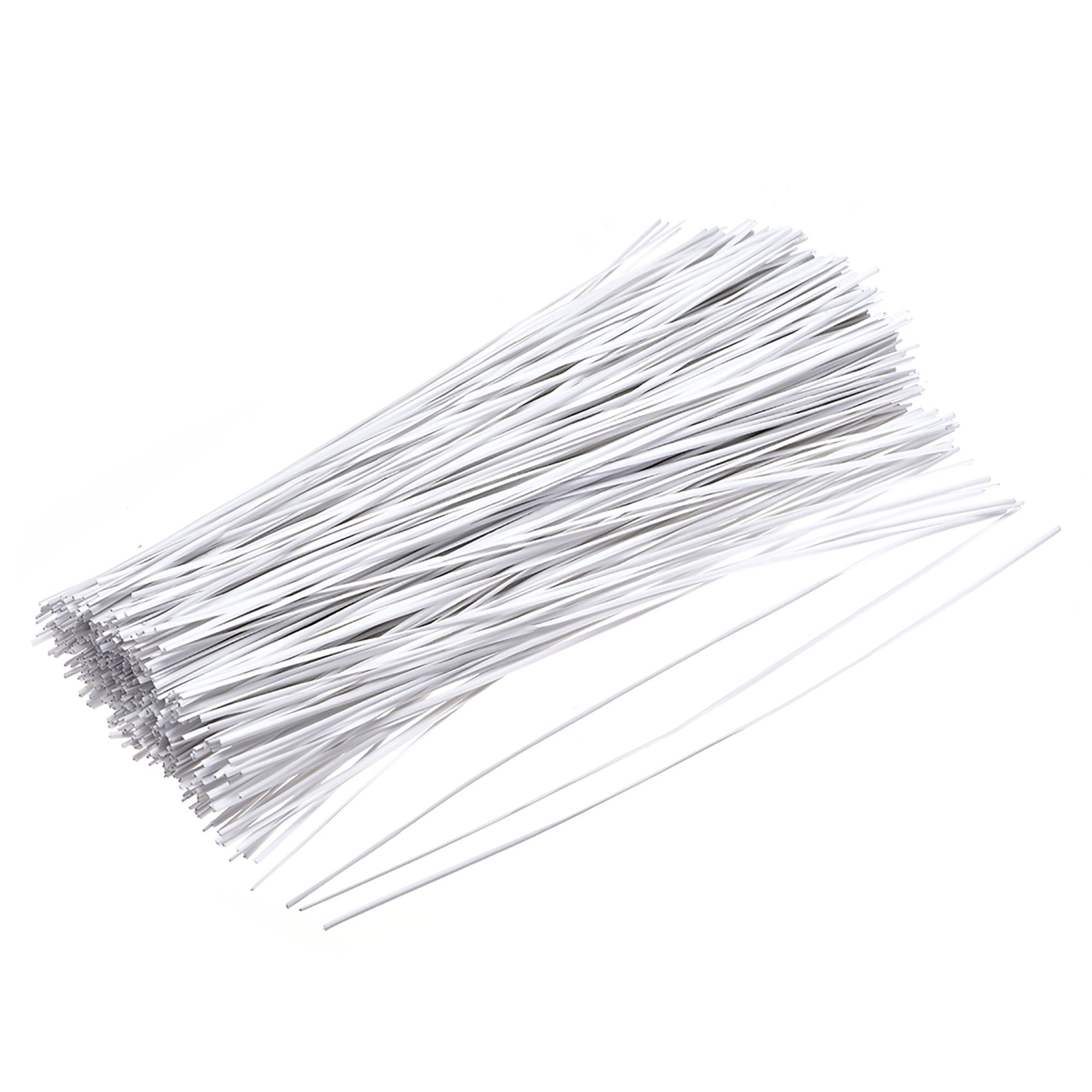 Metallic Twist Ties 200mm x 1.8mm Plastic White Cable Cord Ties 1000pcs
