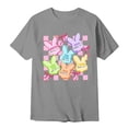 thumbnail image 3 of Mens T-shirts Short Sleeve Easter Graphic T Shirts Couples Funny Vacation Matching Soft Casual Unisex Tees Grey M, 3 of 6