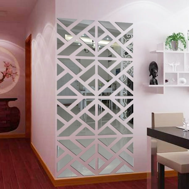 32 unidades de pegatinas acrílicas 3D para pared, vinilo decorativo DIY, removibles, para el hogar