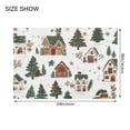 thumbnail image 4 of Yayeee Bath Rug for Bathroom Floor Non Slip Rectangle Fluffy Soft Absorbent Mat, 16"x24", Brown Christmas House, 4 of 7