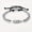 【silvery】, variant on Men's Feather-Shaped Stainless Steel Bracelet - Black Rope & Golden Bead Design, Durable Everyday Jewelry for Daily Wear, Parties, Gifts,【silvery】