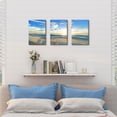 thumbnail image 2 of Beach Wall Art Coastal Decor Seagull Picture Canvas Prints Sunrise Seascape Painting for Living Room Nautical Themed Blue Sky Ocean Waves Landscape Artwork Bathroom Bedroom Home Decoration 12x16 3Pcs, 2 of 6