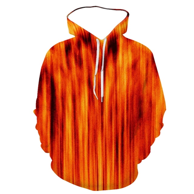 2024 3D Spring And Autumn New Creative Men's Volcanic Eruption Print Hoodie Trendy Magma Sports Oversizeda