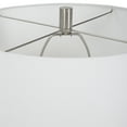 thumbnail image 4 of Uttermost Levadia Contemporary Fabric and Metal Table Lamp in Matte White/Gray, 4 of 5