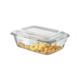 thumbnail image 1 of Recipiente rectangular de vidrio Signoraware Safe N Store | Tapa hermética con cierre a prueba de fugas | Apto para microondas | Ideal para transportar comidas caseras, aperitivos, ensaladas o guardar, 1 of 2