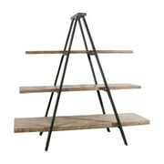 A&B Home Ramsden Tripod Bookcase-Color:Natural,Style:Urban Industrial