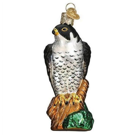 Old World Christmas Glass Blown Ornament Peregrine Falcon (#16138)