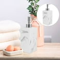 thumbnail image 5 of CNKOO Hand Soap Dispenser Marble Pattern Lotion Bottle Refillable Liquid Hand Soap Jar Container, 5 of 5