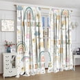 thumbnail image 4 of Rainbow Curtains Boho Abstract Rainbow Curtain for Bathroom Colorful Cute Kids Rainbow Bedroom Curtain Set 2 Panels,55x39 Inches, 4 of 8