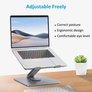 Laptop Stand for Desk Adjustable Portable Stable Laptop Holde Notebook Compatible with MacBook Air/Pro,for Dell, for HP, for ASUS Vertical Stand, Laptops from 10-17in,Silver