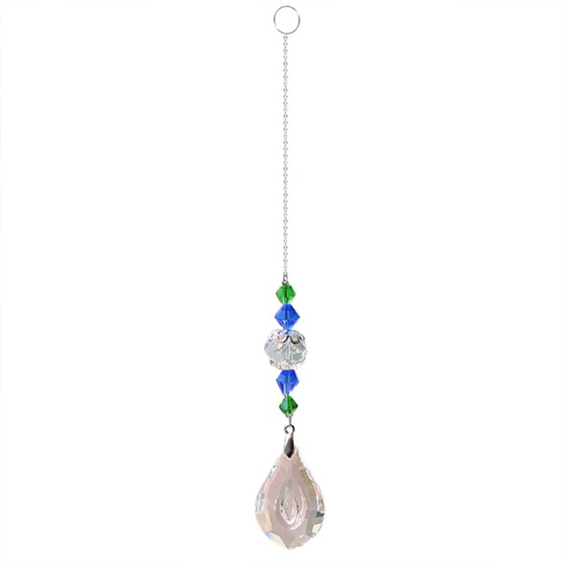 Sywqhk Candelabro de cristal transparente colgante facetado prisma parte colgante decoración (D) Sywqhk Para estrenar