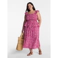 thumbnail image 2 of Terra & Sky Women’s Plus A Line Midi Skirt, Sizes 0X-5X, 2 of 5