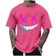 thumbnail image 1 of Camisetas de Cuello de la Tripulación de los Hombres de Poliéster Impreso en Seco Rápido, Cuello Redondo de Corte 3D para Gimnasio, Carrera, Ciclismo Y Ocasional, 1 of 4