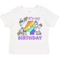 thumbnail image 3 of Inktastic It's My 4th Birthday Unicorn Boys or Girls Toddler T-Shirt, 3 of 5