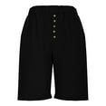 thumbnail image 4 of FNFYFH Clearance Womens Training Loose Fit Solid Color Summer Workout Shorts Breathable Gym Shorts，Black, 4 of 9